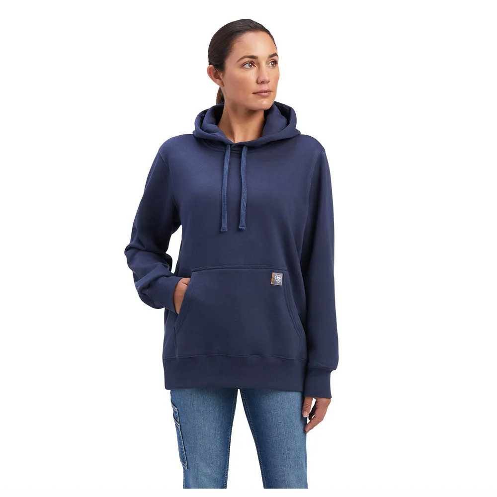 10041466 Ariat Women's Rebar Aztec Flag Graphic Hoodie - Mood Indigo