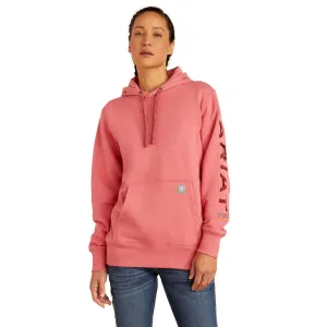 10052722 Ariat Women's Rebar Graphic Hoodie - Desert Rose/Tibetan Red