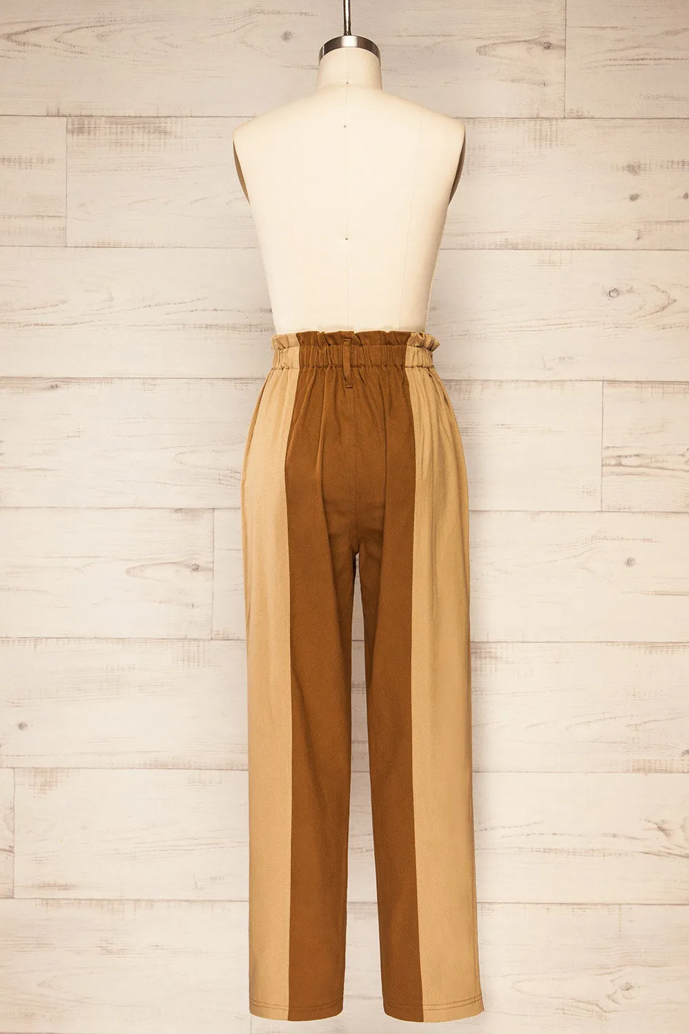 Ajaccio | Two-Tone High-Waisted Pants