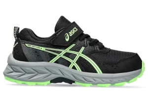 ASICS KIDS GEL VENTURE BLACK/GREEN