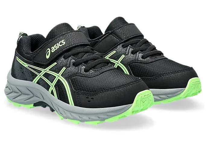 ASICS KIDS GEL VENTURE BLACK/GREEN