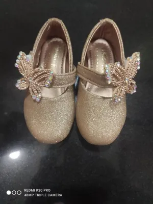 Baby Girls' Gold shimer Ballerina - 00 Size