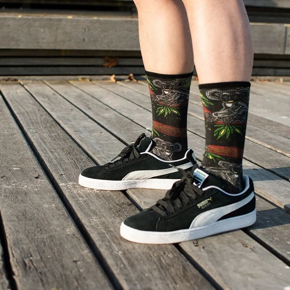 Bamboozld: Mens Indigenous Australian Koala Sock