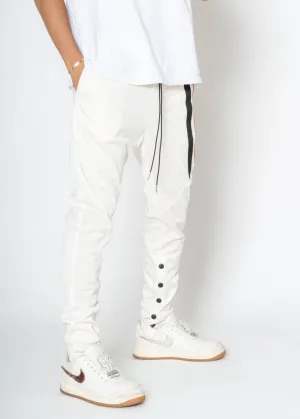 Blank State Men's Snap Track Pants in White