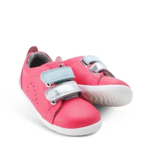 Bobux Step Up SU SWITCH Grass Court Sneaker Guava Pink