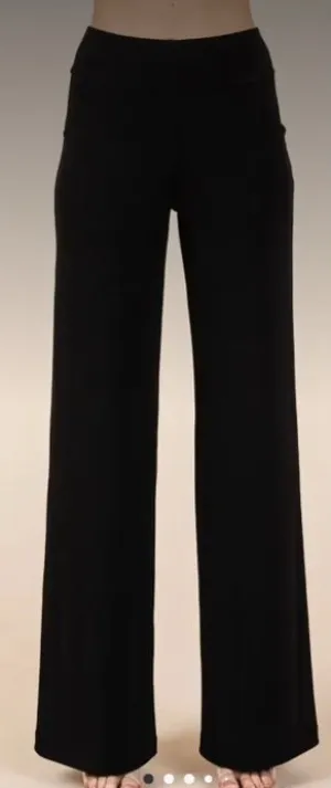 Bottoms- Black Full Length Straight Pants