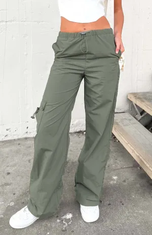 Bronx Khaki Drawcord Cargo Pants