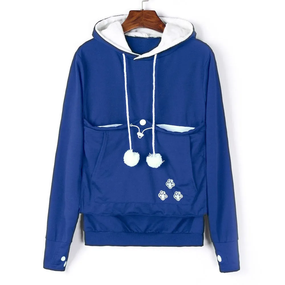 Cat Lovers Hoodie with Cuddle Pouch