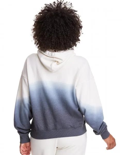 CHAMPION - Women - Relaxed Fleece Dye Hoodie - Dip Dye Natural/Black