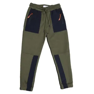 Green Knee Zip Active Pants