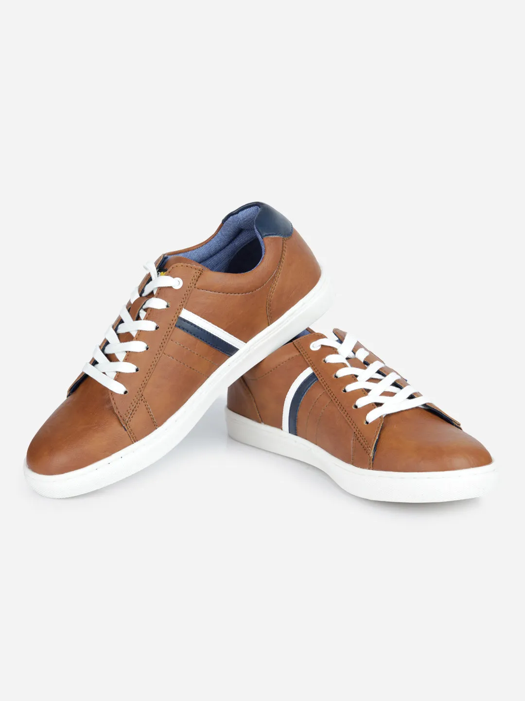 Men's Tan Lace Up Smart Casual Sneaker (IX1059)