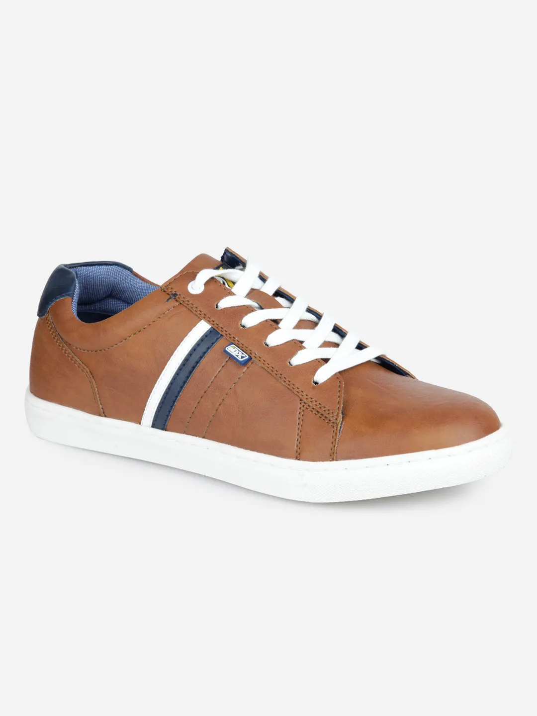 Men's Tan Lace Up Smart Casual Sneaker (IX1059)