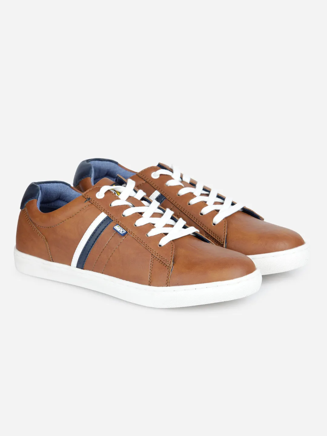 Men's Tan Lace Up Smart Casual Sneaker (IX1059)