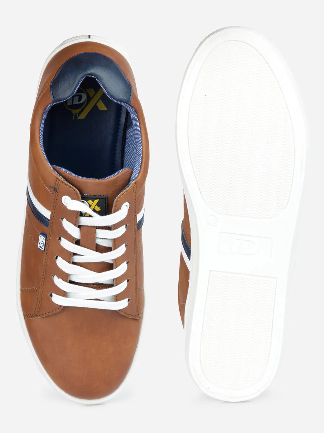 Men's Tan Lace Up Smart Casual Sneaker (IX1059)