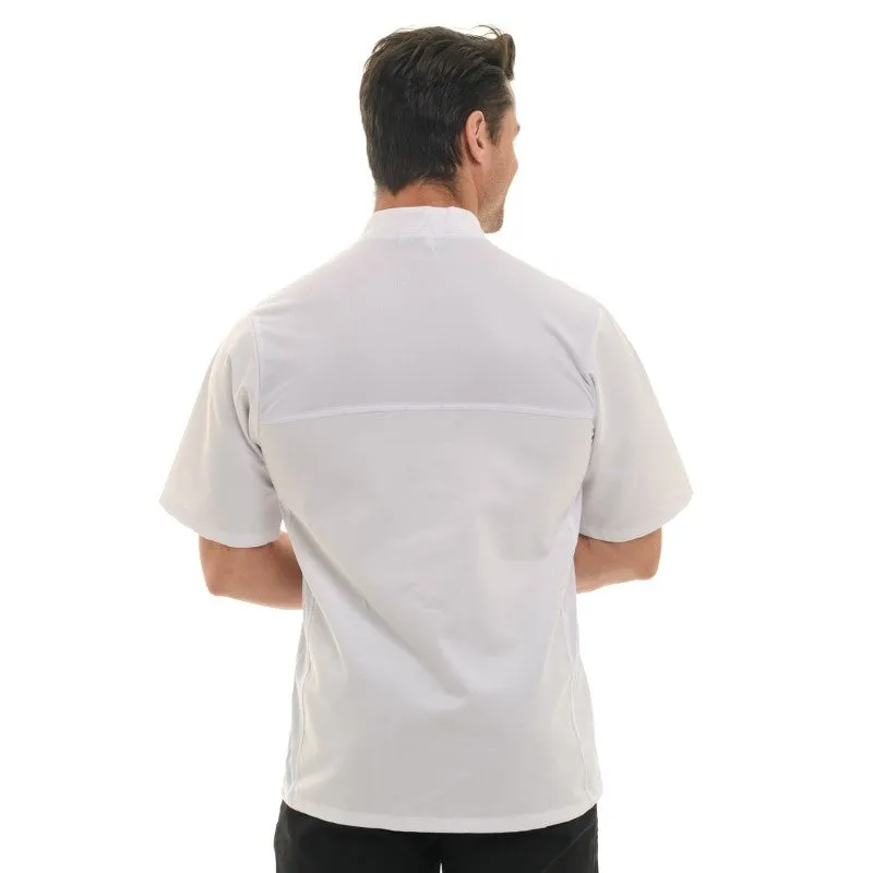 Mens Long Sleeve White Nevada Chef Coat by MANELLI - Professional Grade, Unisex