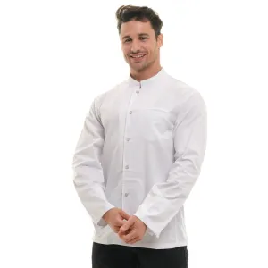 Mens Long Sleeve White Nevada Chef Coat by MANELLI - Professional Grade, Unisex