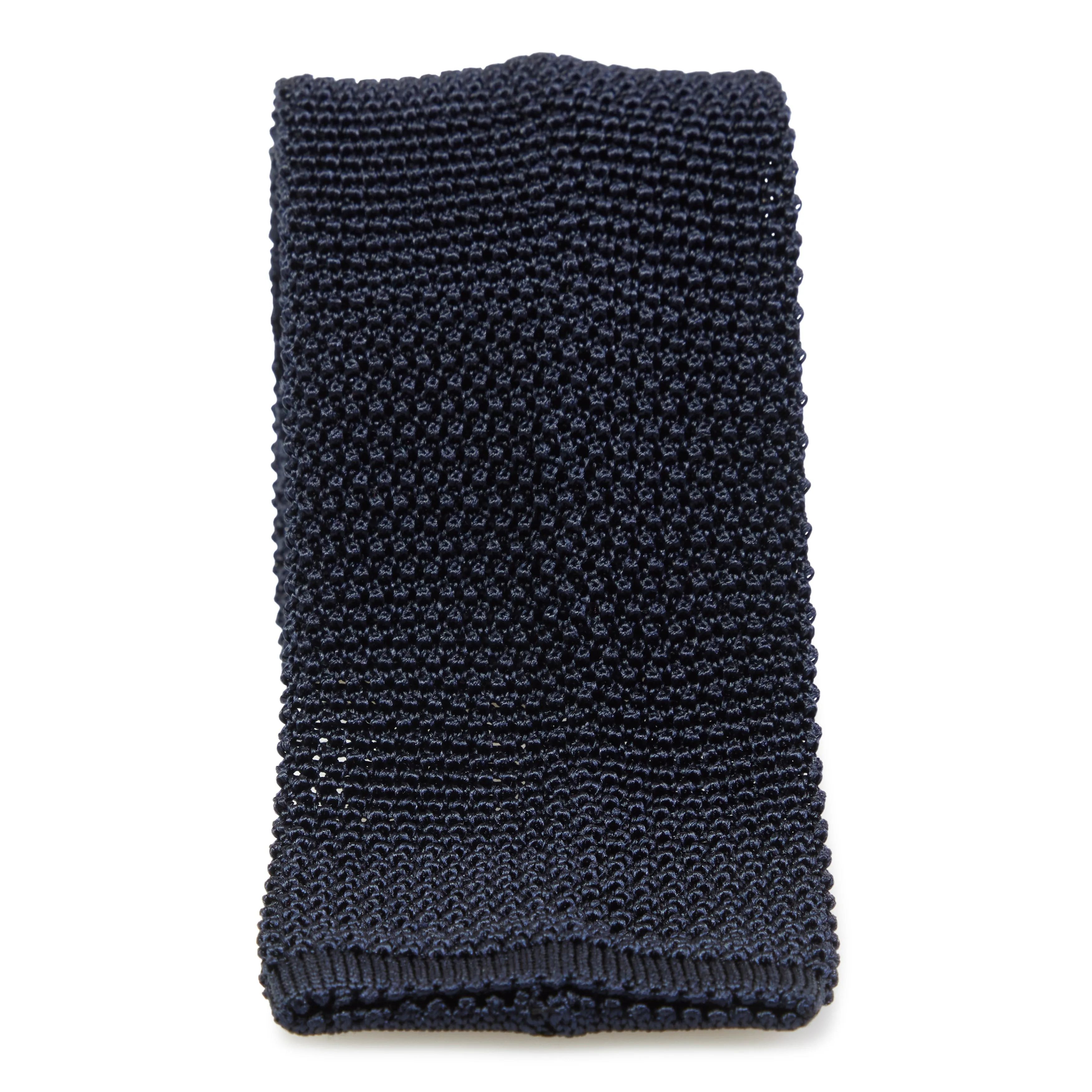 Silk Flat-End Knit Tie