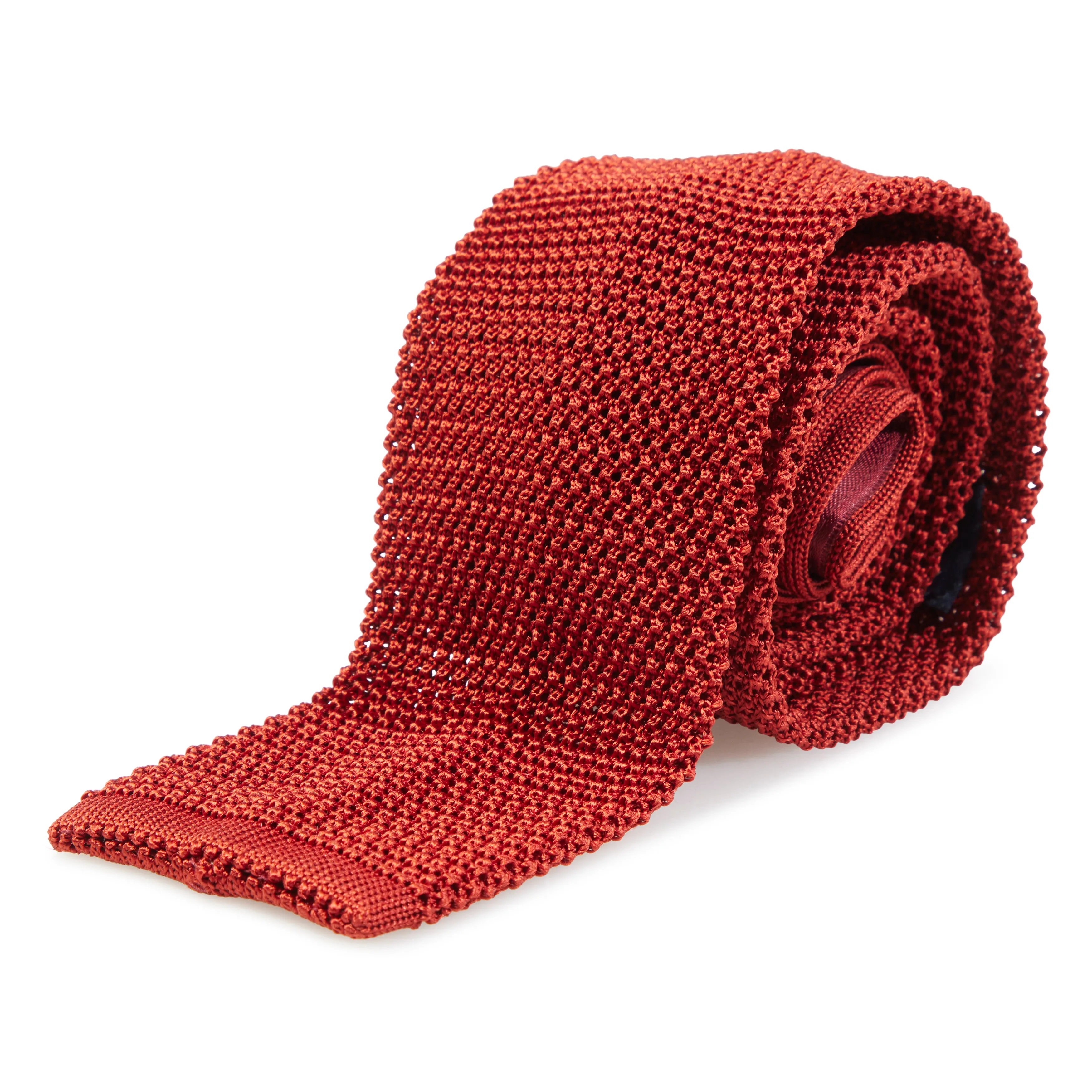 Silk Flat-End Knit Tie