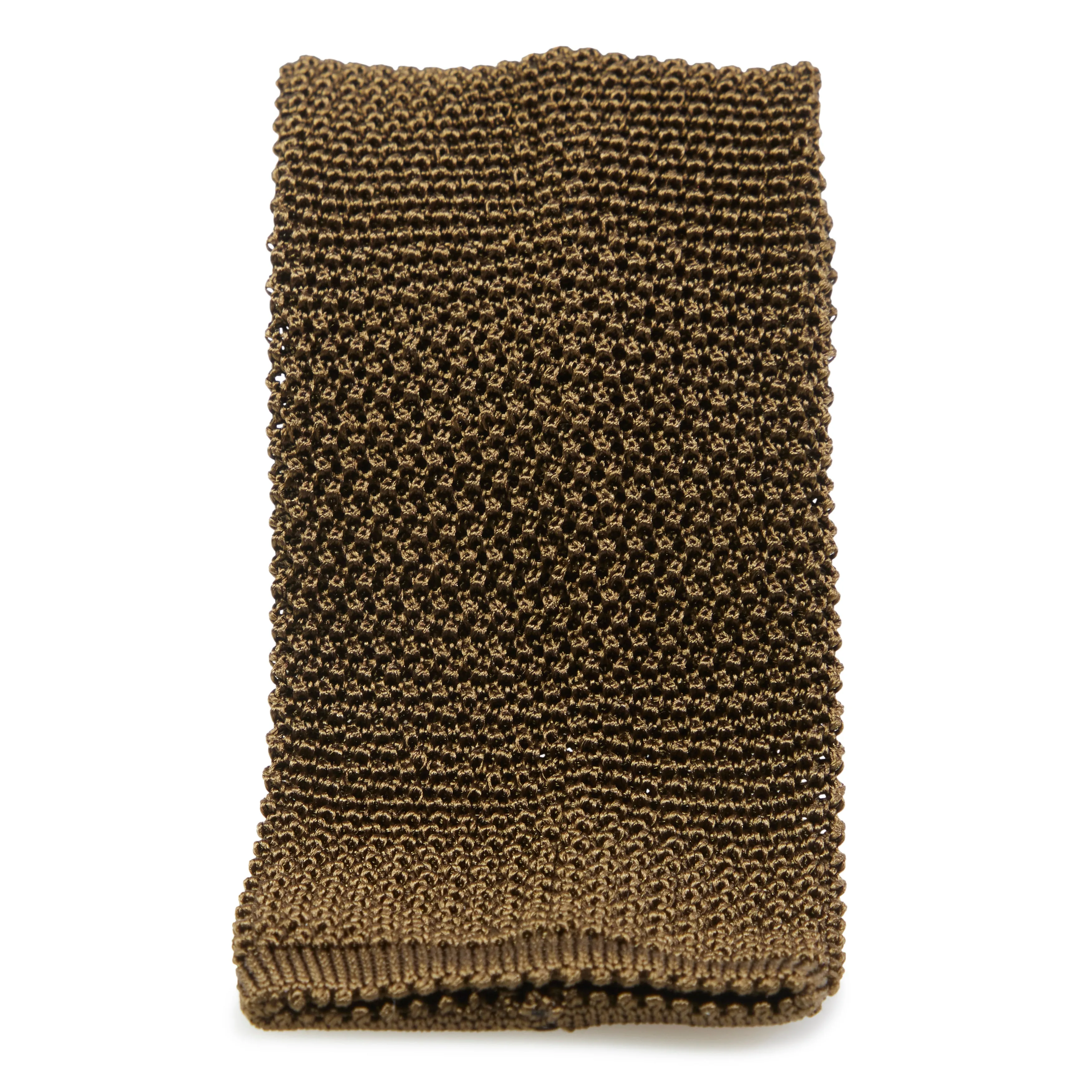 Silk Flat-End Knit Tie