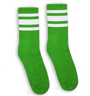 White Striped Socks | Celtic Green